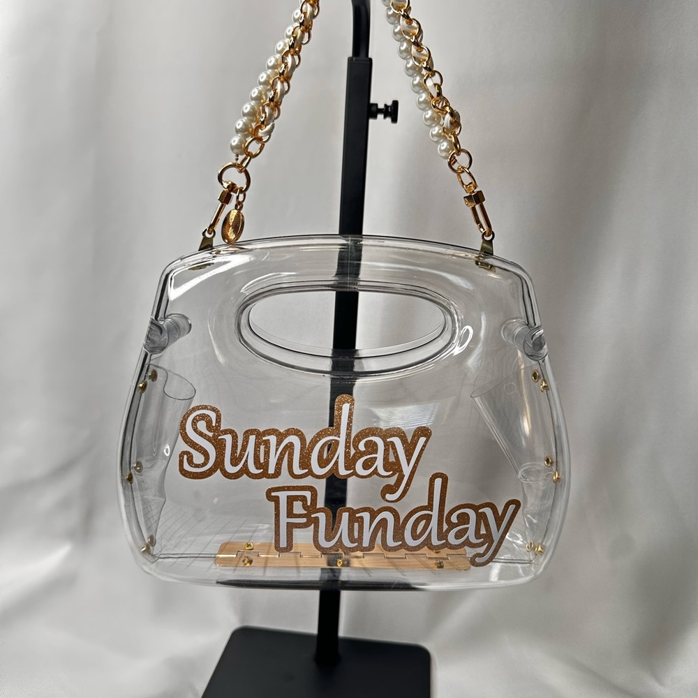 Clear 'Sunday Funday' Women's Bag